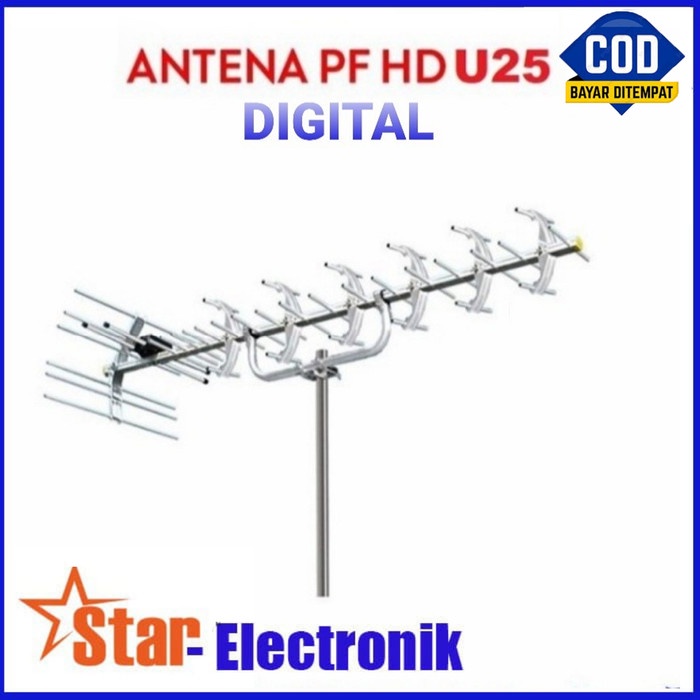 Antena Antena Pf Digital Hdu-25 - Cocok Untuk Tv Analog Dan Tv Digital
