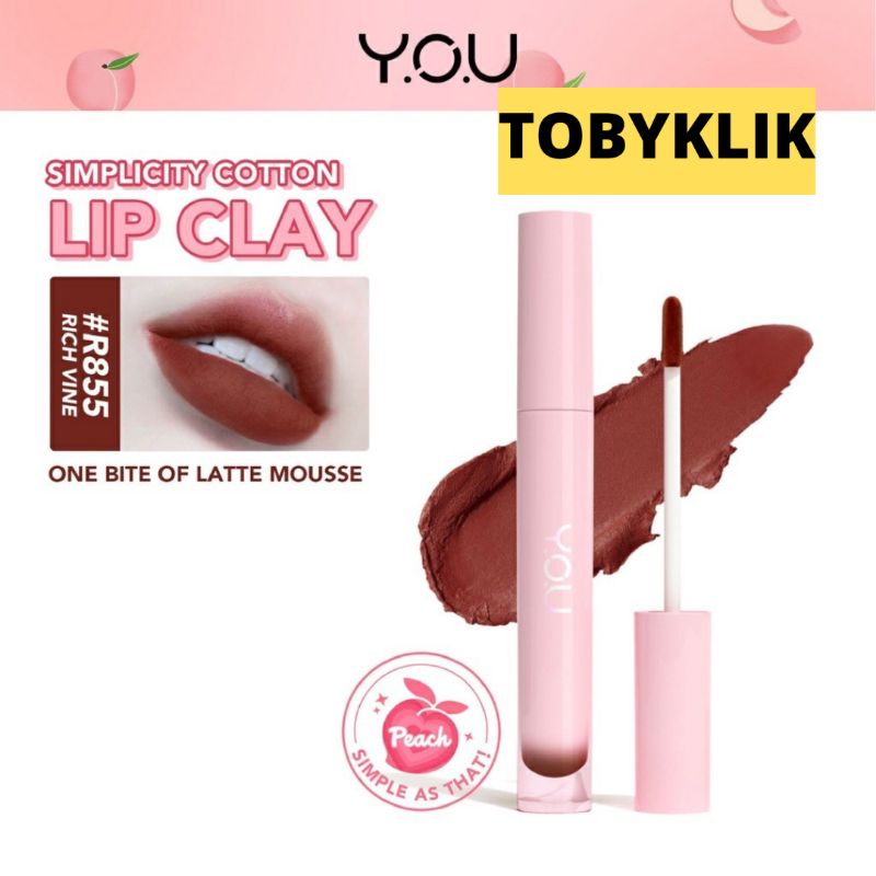 YOU Simplicity Cotton Lip Clay | Lipstik melembabkan