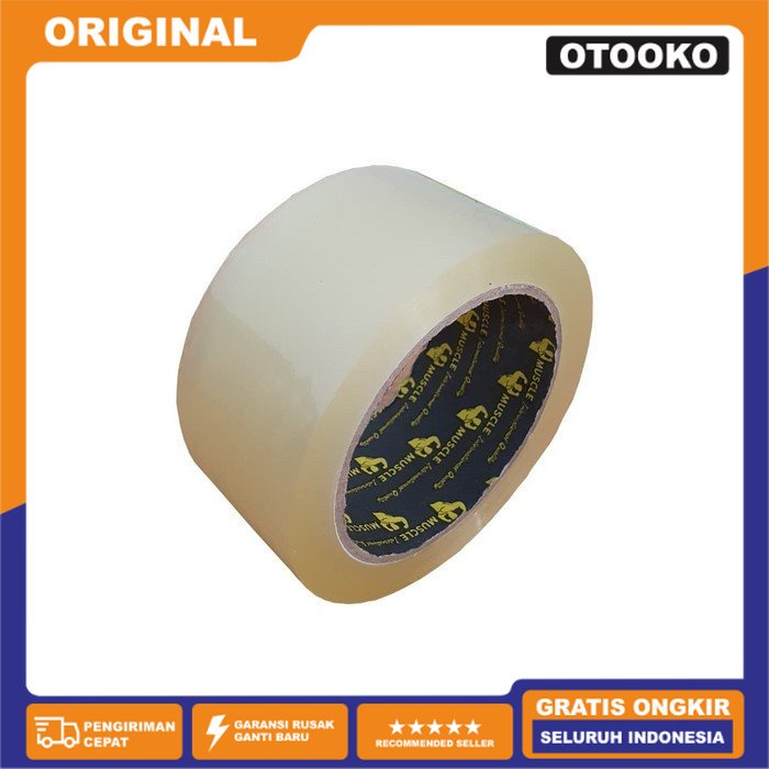 Opp Tape Plakban Lakban bening Transparan 48 mm 90 yard 2inch 80Meter