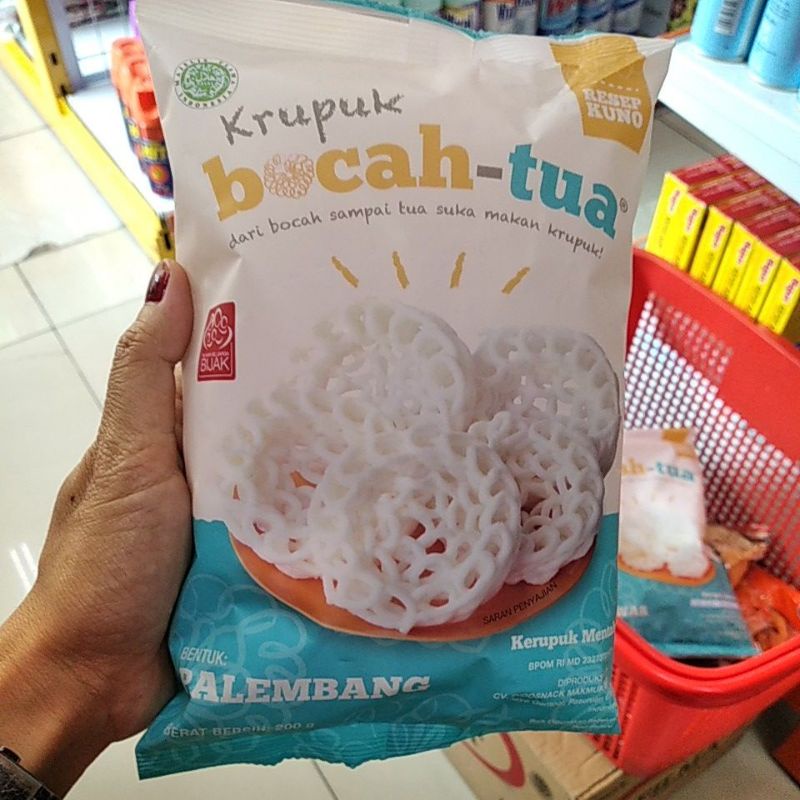 

Krupuk bocah tua palembang 200g