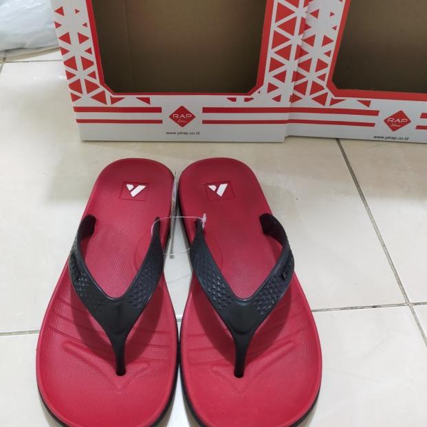 Sendal Jepit teplek Pria Sandal Santuy Rubber Airmax Original - Putih, 41