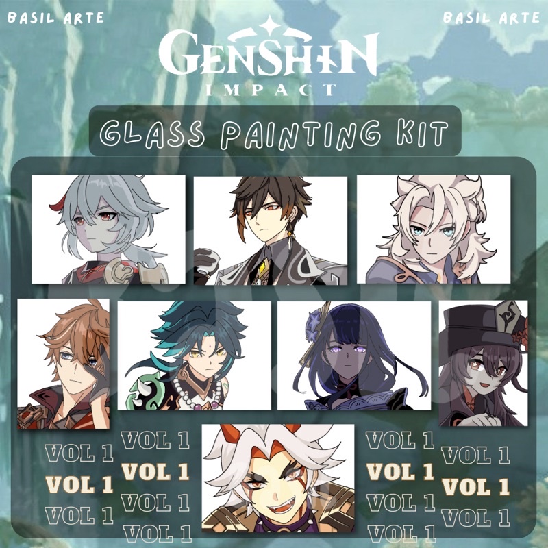

[Genshin Impact] I Glass Painting Kit - DIY Acrylic Paint by Numbers