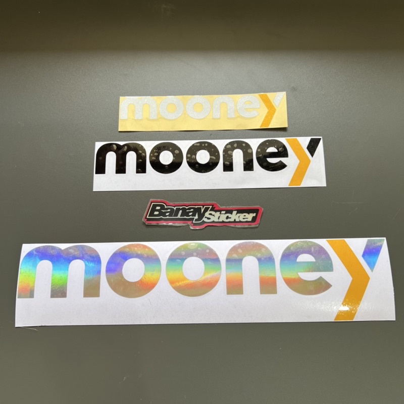 STICKER Stiker MOONEY Cutting