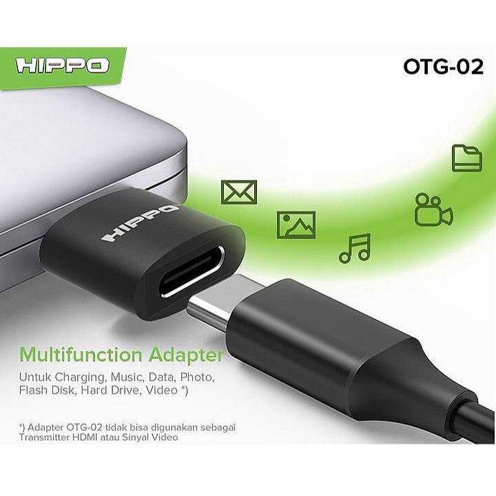 Conector Type C to USB HIPPO OTG-02 Type C To USB