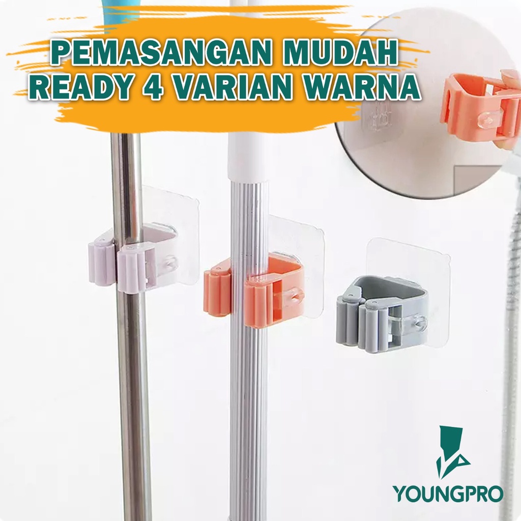 YOUNGPRO BROOM CLIP PENJEPIT GANTUNGAN SAPU DAN PEL BC-01