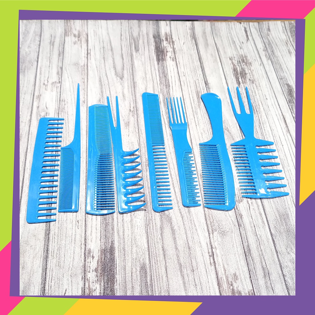 1822 / Sisir rambut salon profesional 1 set 8pcs anti static hair combs