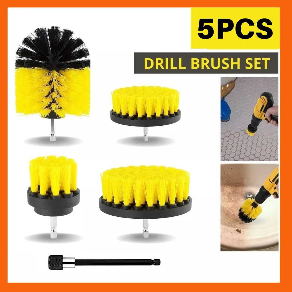 5pcs Kepala Sikat Pembersih Car Polisher Bathroom Kit 5 PCS - UT2