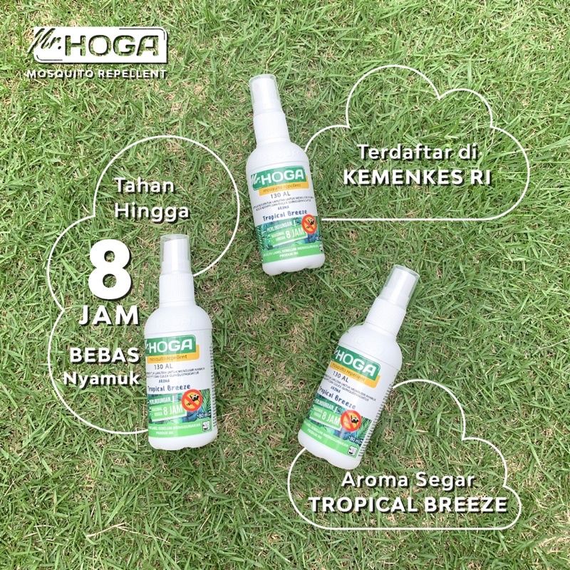 Mr Hoga Mosquito Repellent- Pengusir nyamuk TAHAN  8 jam