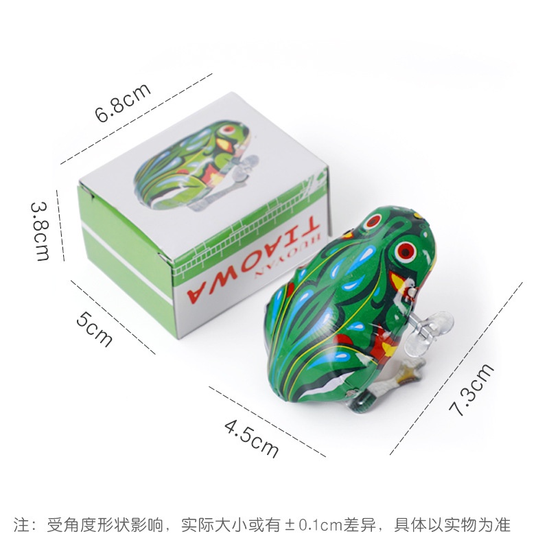 Mainan Katak Lompat Klasik Model Wind Up Putar