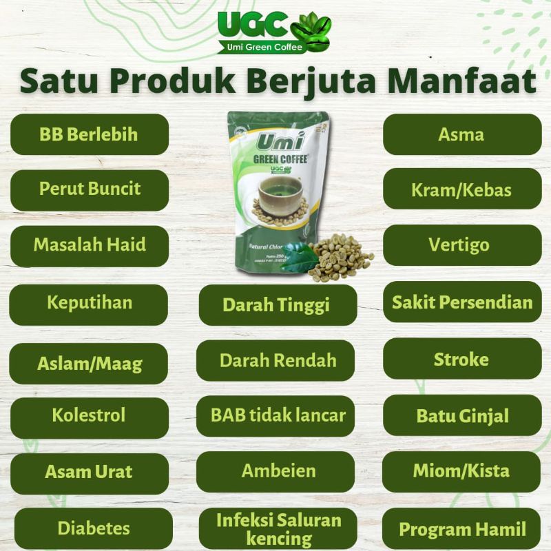 

PAKET RESELLER 8BUNGKUS UMI GREEN COFFEE