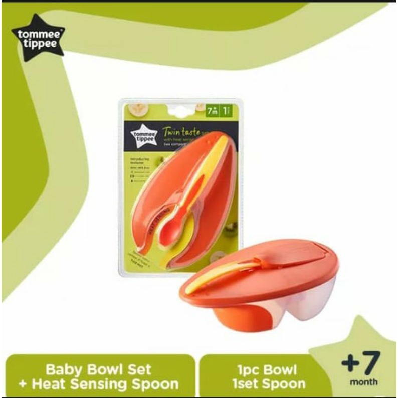 Tommee tippee twin taste set/tommee tippee weaning bowl/tommee tippee bowl/tommee tippee