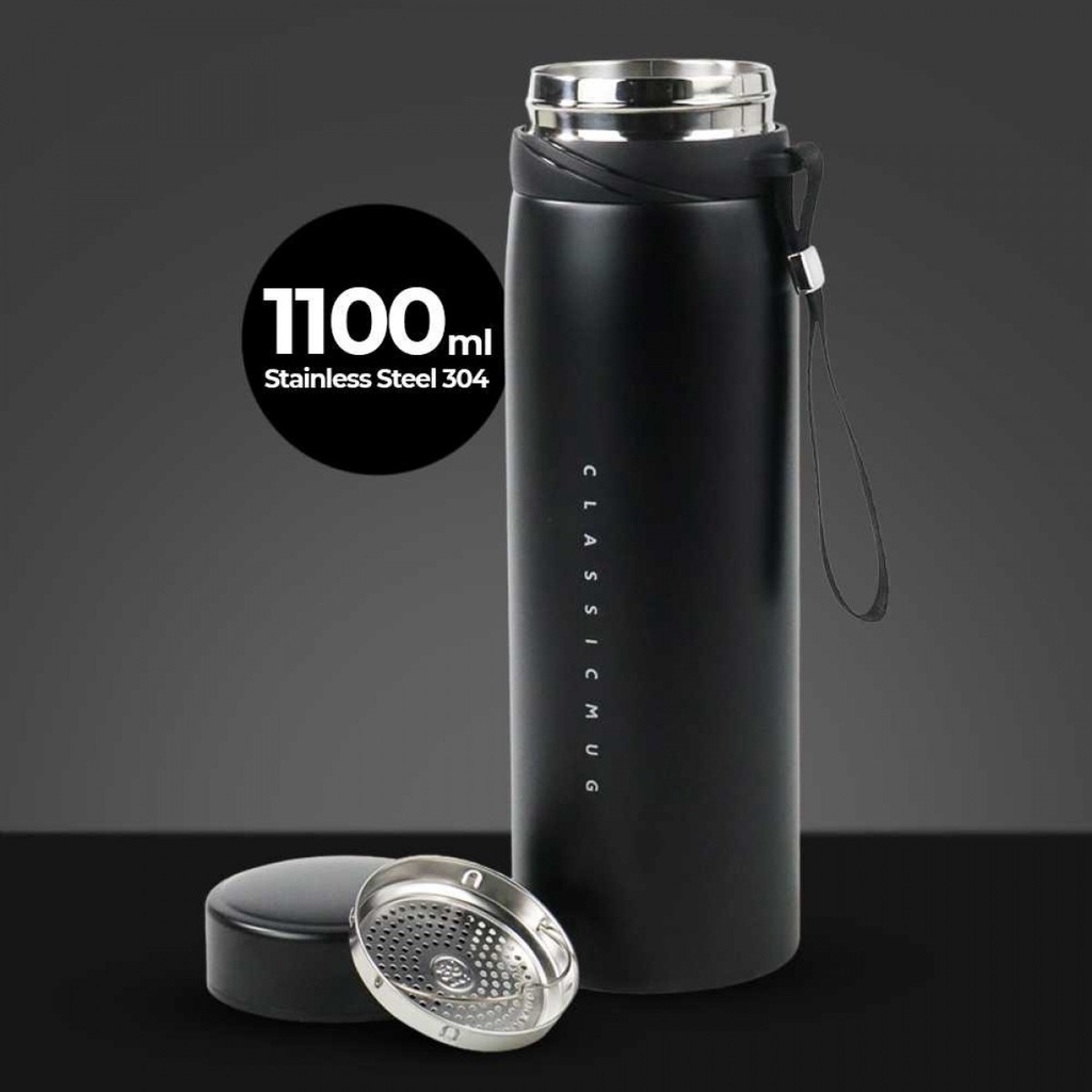 Botol Minum Termos Tumbler Stainless Steel Water Bottle 1100ml