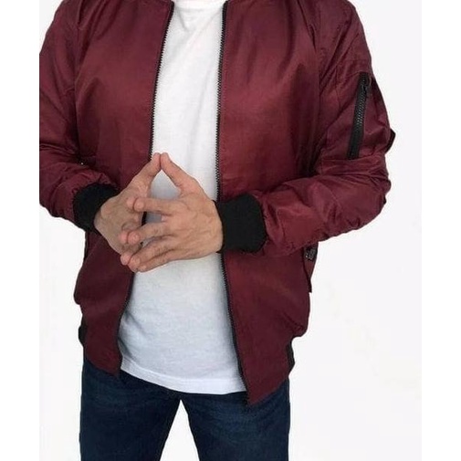 JAKET ARMY PILOT BIG SIZE / BOMBER UKURAN XL - Abu-abu, XXL