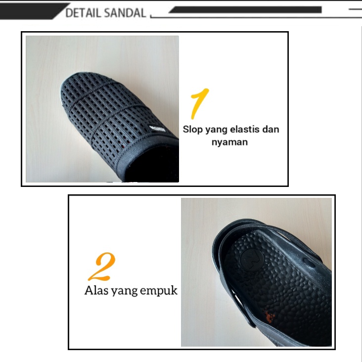 gof NEW ARRIVAL NEW ERA MB 6024 &amp; ATT MSM 562 Sandal Selop Karet Pria Tali Belakang Size No.39-43 Kuat Awet/Anti Air