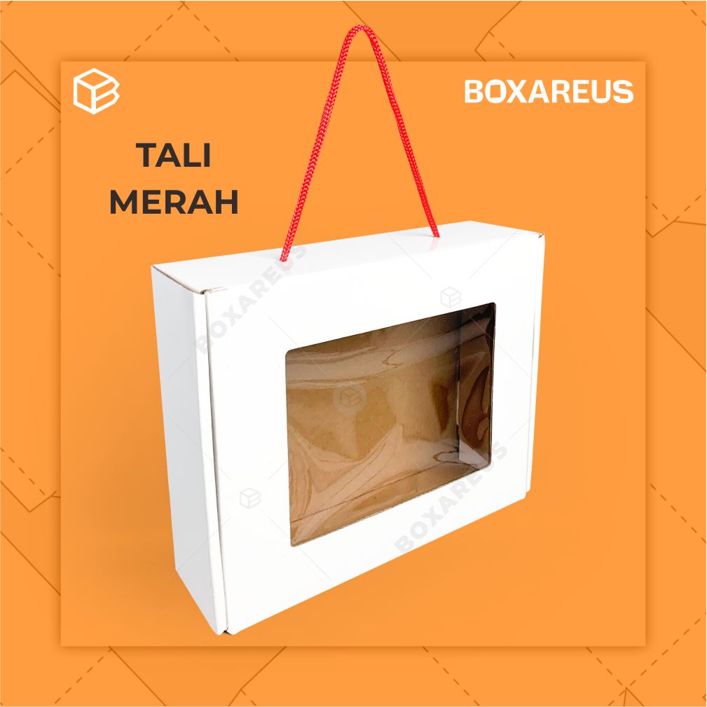 Box Kemasan Packaging Dus Souvenir Box Gift Box | 370704 White+Mika (10pc)