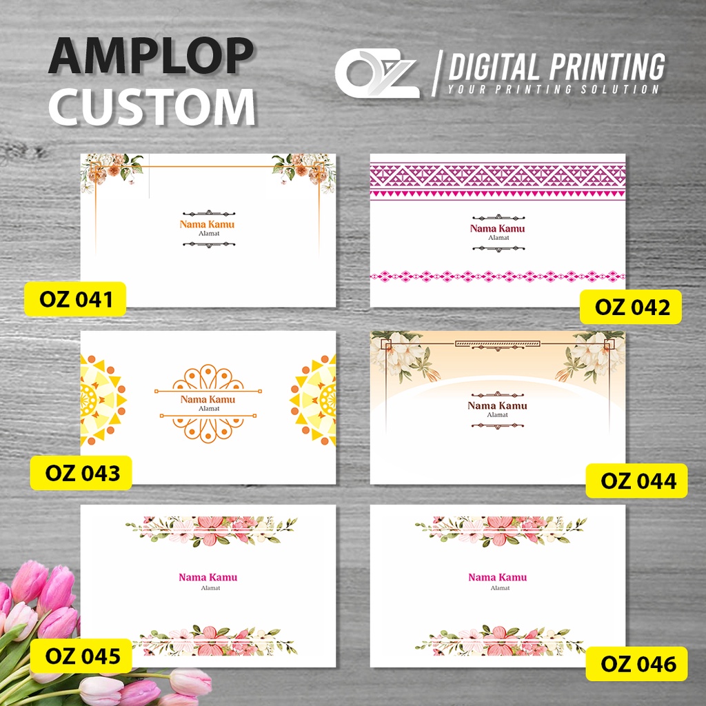 

Amplop Custom MERPATI Kecil (11 x 7 cm) - WARNA