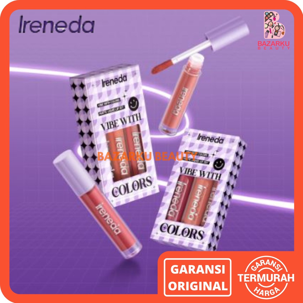 Ireneda 3 Color Liquid Lipstick Set Lipstick Matte Lip Matte Lipstik Cair Lipcream Lip Cream Ireneda