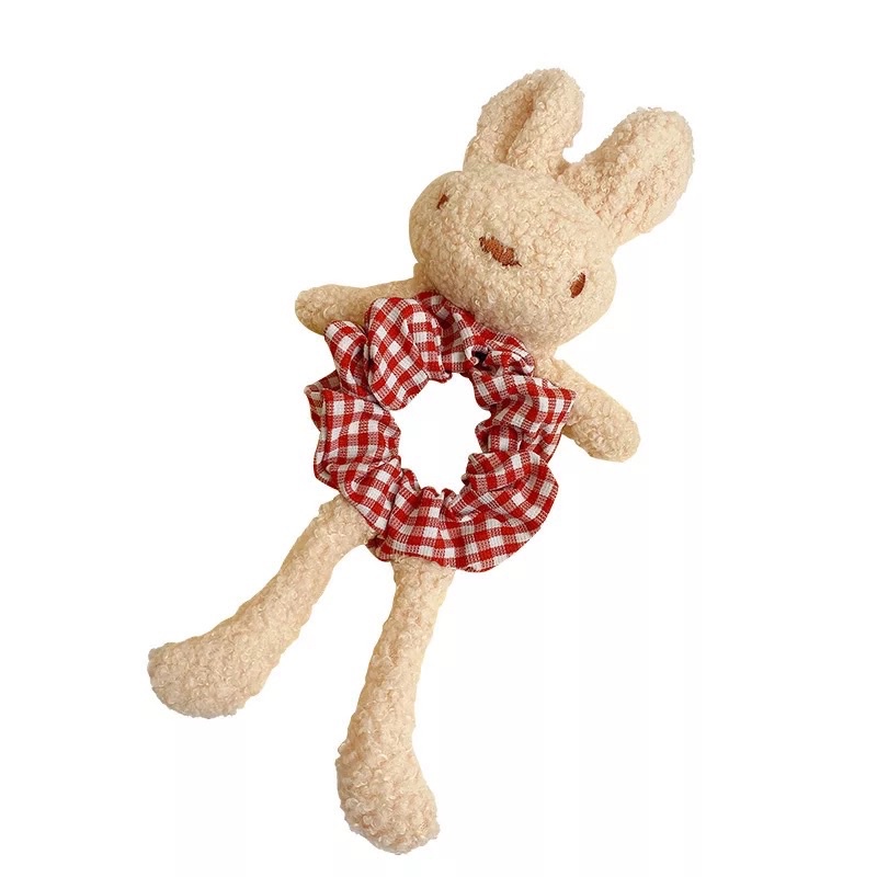 IKAT RAMBUT KOREA ANAK KECIL BONEKA BERUANG KELINCI / SCRUNCHIE / PREMIUM KUNCIR KOREAN FLUFFY BEAR RABBIT