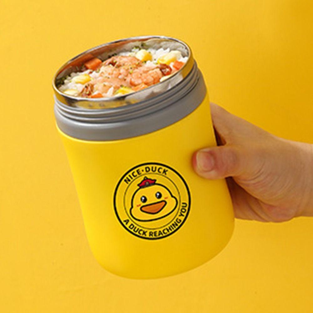 Preva Lunch Box Kotak Bubur Anti Bocor Untuk Pelajar Pekerja Kantor Dengan Sendok Wadah Makanan