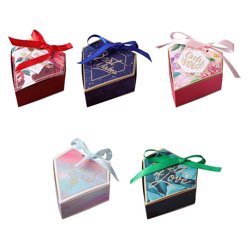 Preva 10pcs/bag Candy Box Kotak Penyimpanan Paket Goodies Warna Warni