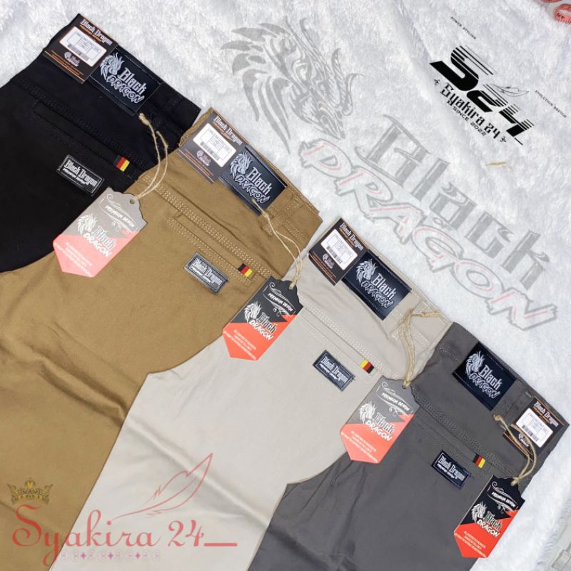 NEW DISIGN BLACK DRAGON STYLISH CHINO PREMIUM CELANA PANJANG CHINO