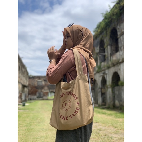 TOTEBAG KANVAS PRIA WANITA MURAH ( GOOD THINGS )