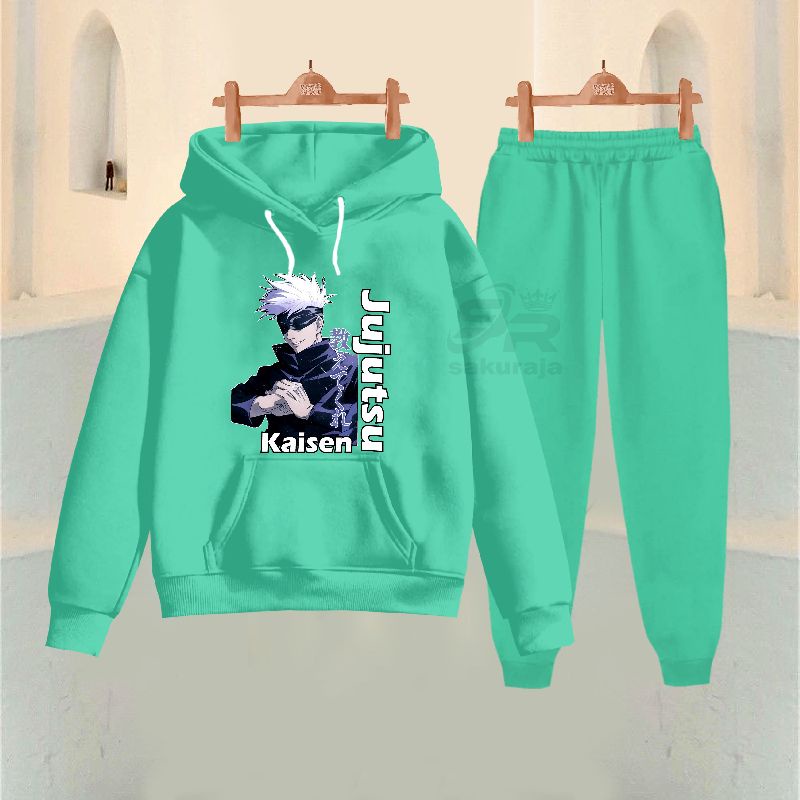 setelan Hoodie anak karakter jujitsu kaisen/umur 3-17 tahun/bisa COD