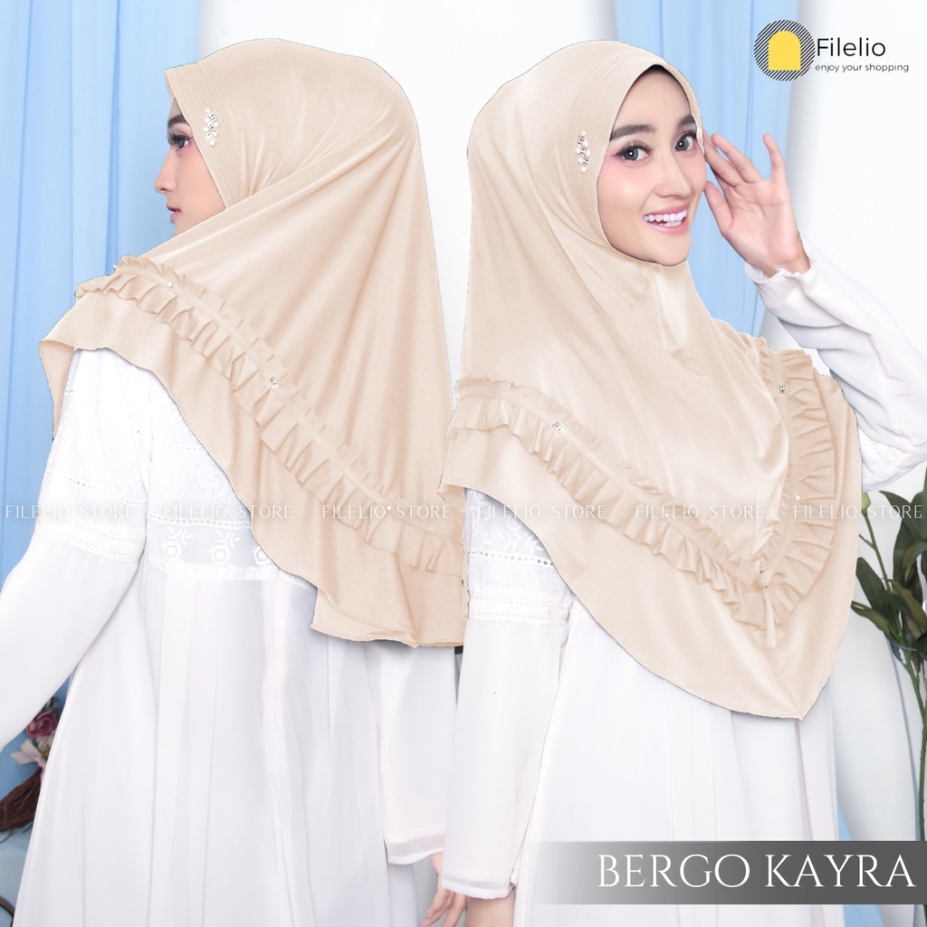 ALFATIHSTORE / bergo kayra rempel / Hijab Rempel Madu / Bergo Instan / kerudung jersey rempel Kriwil / Jilbab Bergo Hamidah Jersey | Bergo Sport Jersey Premium