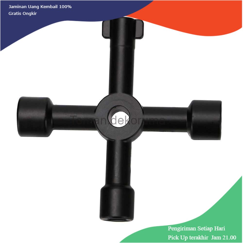 TD - PR2 DIHAKI Kunci Pas Multifungsi 4in1 Elevator Cross Triangle Key - LXX3116