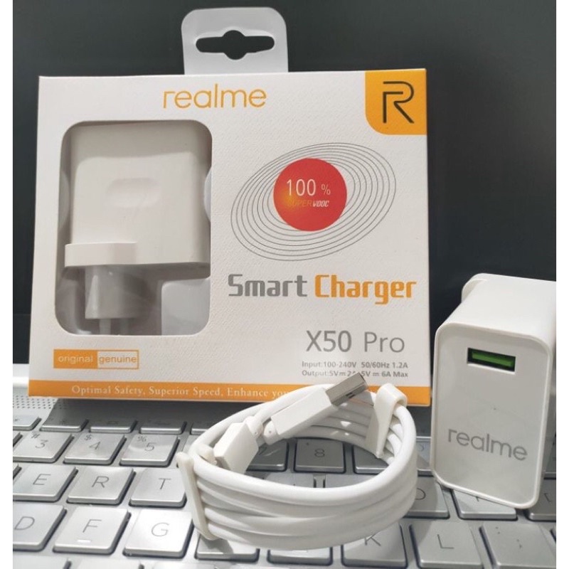 Tc Travel Charger Realme  X50 Pro 30W Ori99% Pack Improt