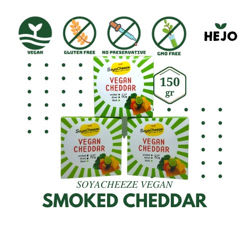

T0P VEGAN CHEDDAR SOYA SMOKED CHEESE / KEJU KEDELAI ASAP - MADREE NICE
