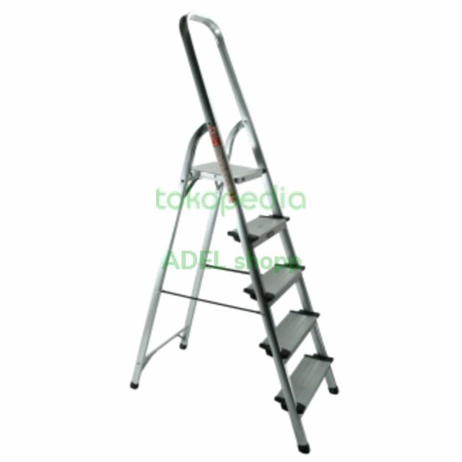 Krisbow Tangga Lipat Aluminium 5 Wide Step 1.7M