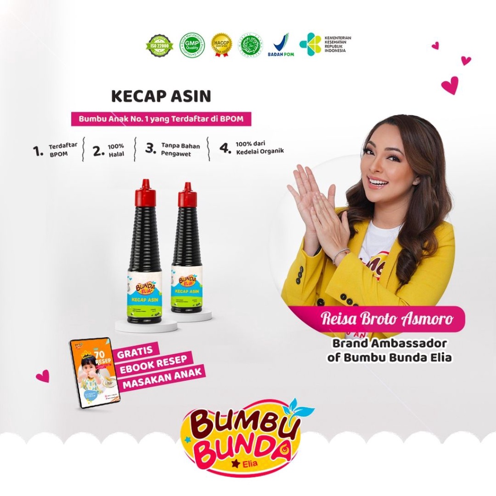 

Bumbu Bunda Elia Kecap Asin Non MSG / Kecap Asin MPASI / Kecap Asin Anak / Kecap MPASI / Kecap Anak / Kecap Bayi / Kecap Asin Halal - READY MANADO