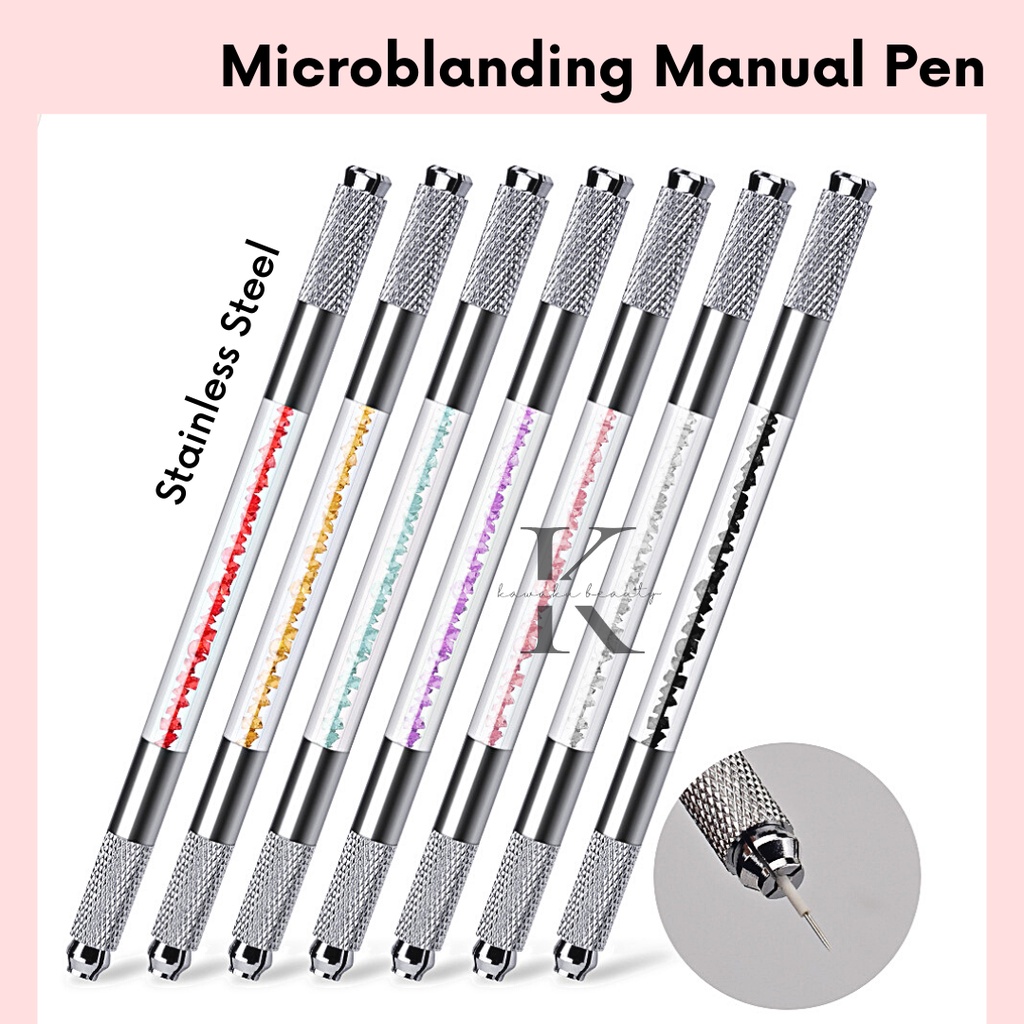 MICROBLADING PEN CRYSTAL DUAL PEN ALAT SULAM ALIS