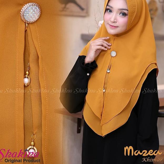 Fashion Muslim Jilbab Hijab Instan Khimar Mazea Khimar Syari Pesta