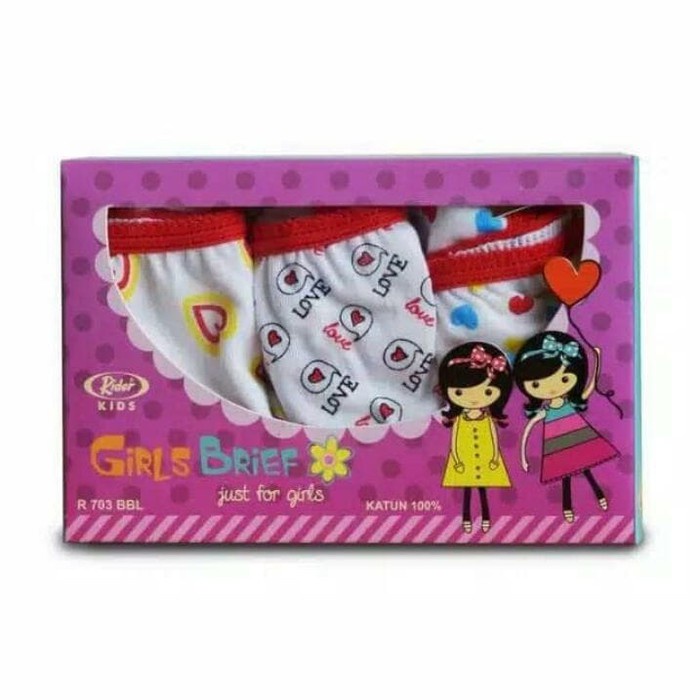 JH Celana Dalam Rider Kids Girls 703 Termurah (ISI 3PC)