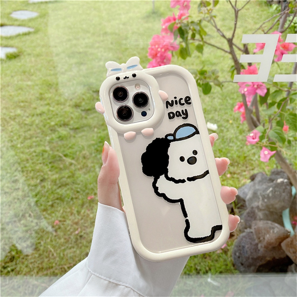 Soft Case Motif Kartun Anjing Untuk IPhone 14 Pro Max 13 Pro Max 11 12 Xr XS 6 6S 7 8 Plus SE 2020