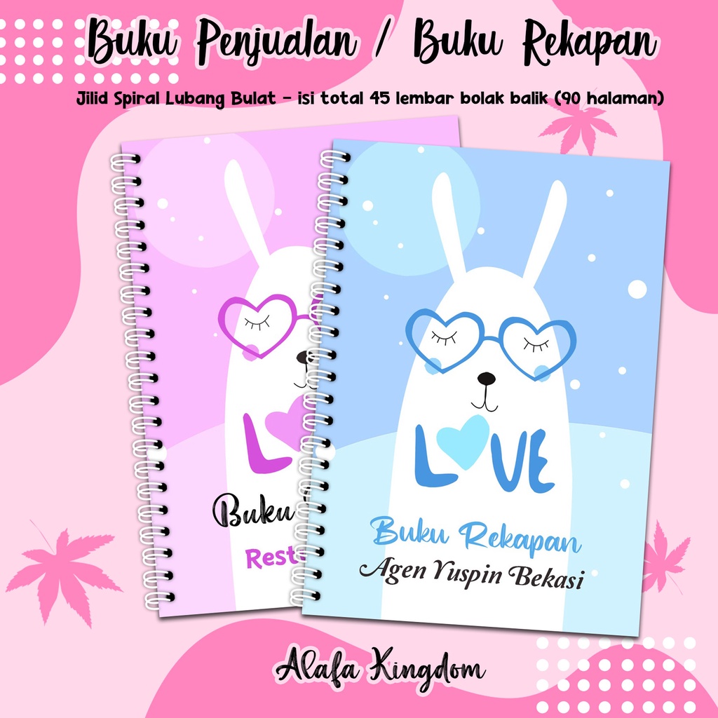 

Alafakingdom Buku Penjualan 001-002 Buku Rekapan / Buku Olshop / Buku Catatan Online Shop Jilid Spiral
