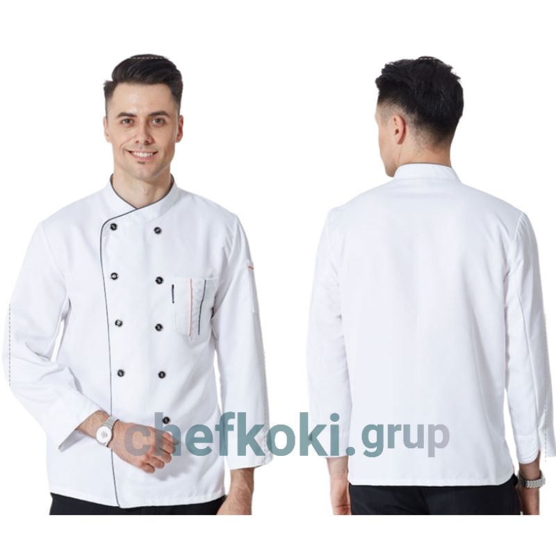 Harga Gudang Baju Chef Koki Lengan Panjang Termurah