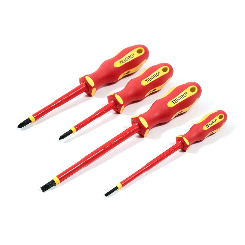 TEKIRO OBENG LISTRIK / INSULATION SCREWDRIVER SET 4 PCS