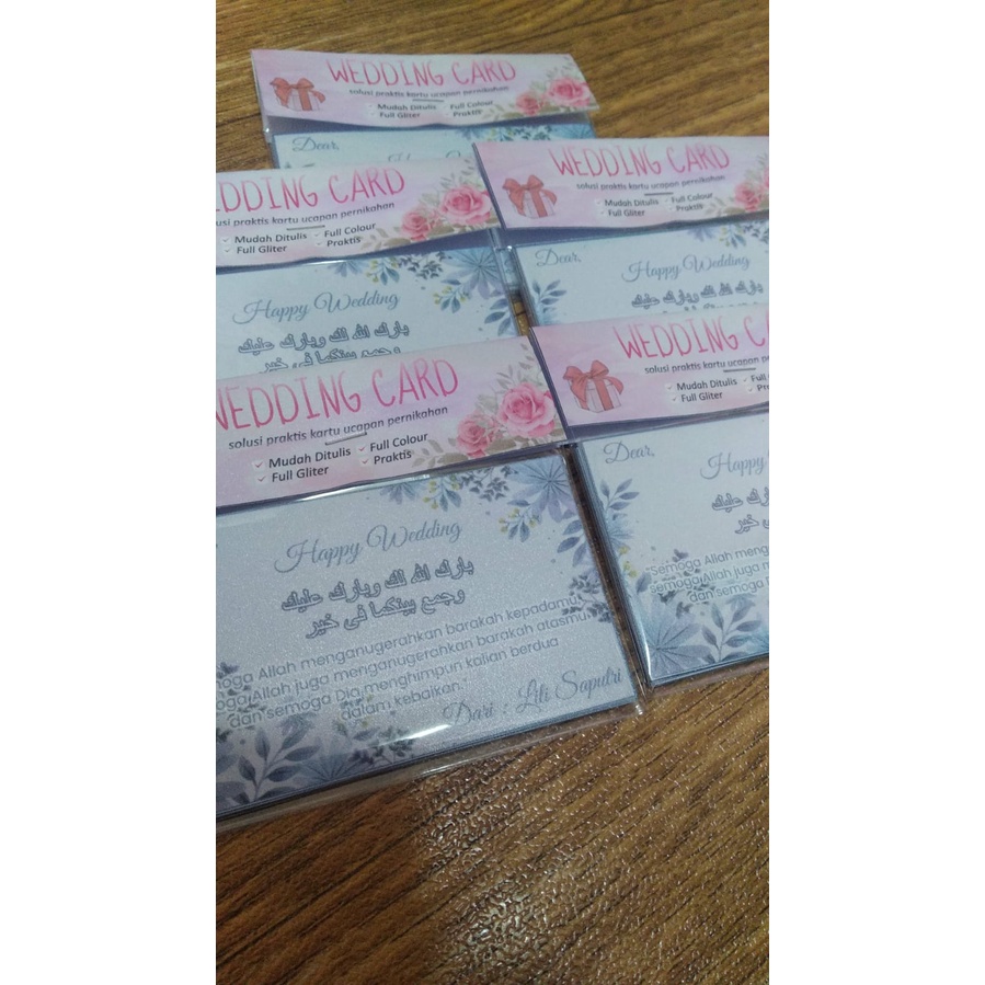 

[CUSTOM] WEDDING CARD | Kartu Ucapan Pernikahan Free Edit Tulisan