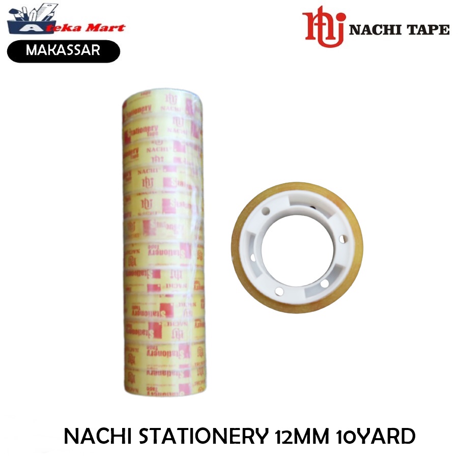 

[SLOP/12 ROLL KCL] NACHI STATIONERY TAPE 12MM 10Y