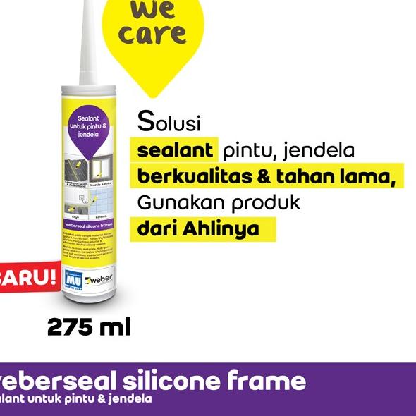 

MU Weber Weberseal Silicone Frame Sealant Pintu & Jendela 275 ml - White