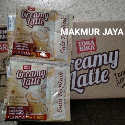 

TORABIKA KOPI CREAMY LATTE GULA TERPISAH 25gr (1 RENTENG ISI 10 SACHET)