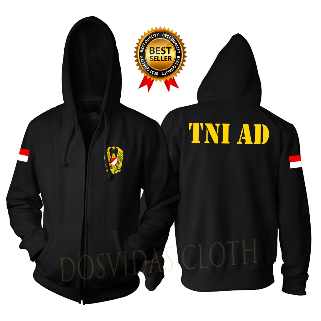 MURAH!!! JAKET SWEATER HOODIE ZIPPER TNI AD JAKET ZIPPER TNI-AD TERBARU
