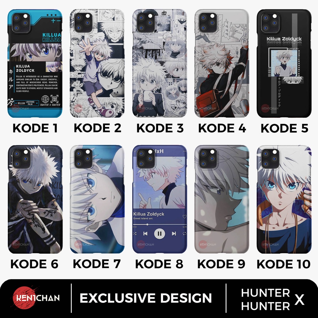 Case Custom KILLUA ZOLDYCK 2 Anime For Iphone Samsung Xiaomi Oppo Vivo Infinix dll Kenichan
