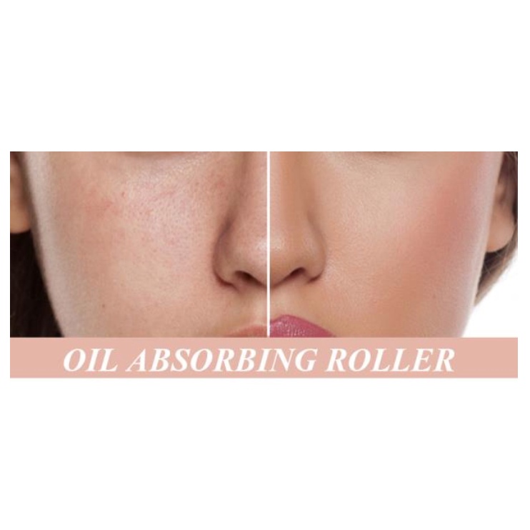 A253-A255 OIL CONTROL ROLLER minyak kertas wajah perawatan kecantikan berminyak make up kering rolling stone batu facial face absorbent pores remove pore oily menghilangkan menyerap penyerap