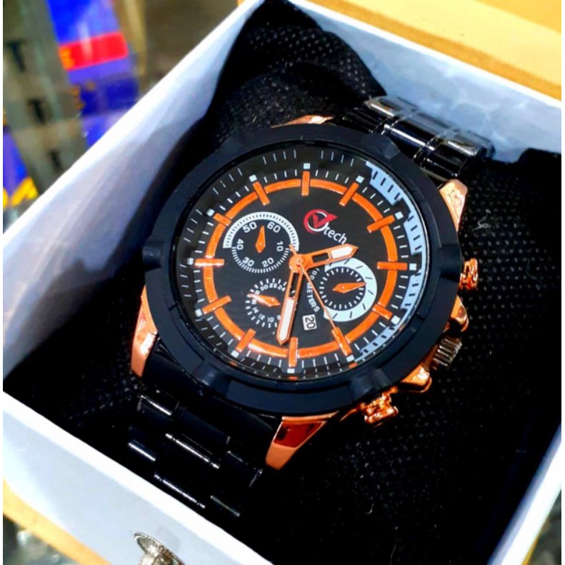 Jam Tangan Pria Black Rosgold Rantai Stainles Anti Karat Anti Air Mewah Termurah | Jam Tangan Fashion Pria Formal Tanggal Aktif Terlaris Kekinian | Jam Tangan Cowok Ready Stok Analog Quarsa | Jam Tangan Pria Keren | Jam Tangan Pria Sporty Simple COD