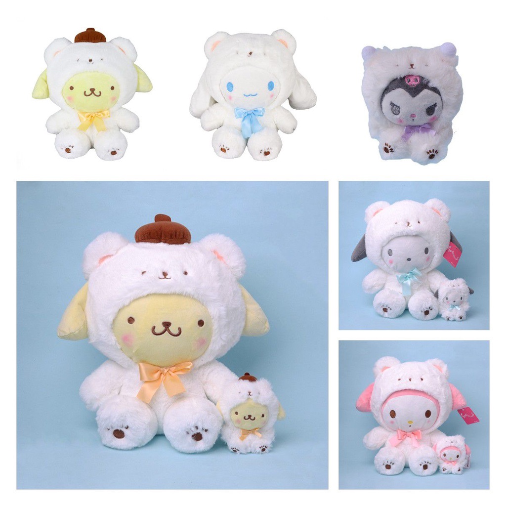 Ornamen Serbaguna Mainan Mewah Dengan Melody Cinnamoroll Kuromi Bear Keychain