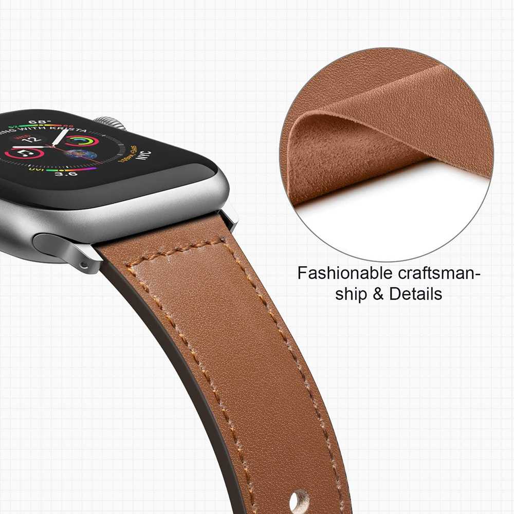 Apband Watchband for Apple Watch 424445mm - AP02 - Brown